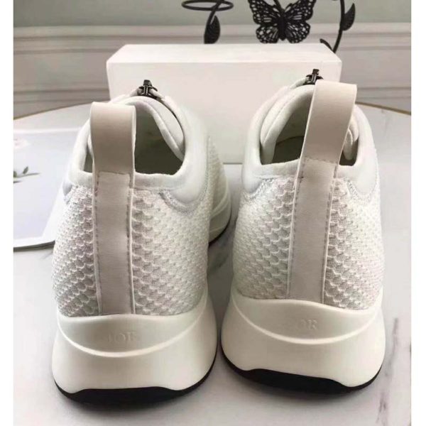 Dior Unisex B25 Low-Top Sneaker White Neoprene and Mesh (7)