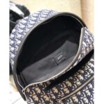 Dior Unisex Diortravel Backpack Blue Dior Oblique Jacquard ‘Christian Dior’ – Image 9