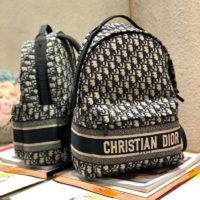 Dior Unisex Diortravel Backpack Blue Dior Oblique Jacquard ‘Christian Dior’