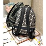 Dior Unisex Diortravel Backpack Blue Dior Oblique Jacquard ‘Christian Dior’ – Image 5