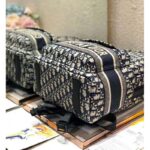 Dior Unisex Diortravel Backpack Blue Dior Oblique Jacquard ‘Christian Dior’ – Image 7