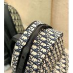 Dior Unisex Diortravel Backpack Blue Dior Oblique Jacquard ‘Christian Dior’ – Image 11