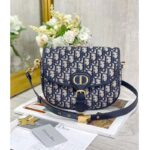 Dior Unisex Medium Dior Bobby Bag Blue Dior Oblique Jacquard - Imagen 2