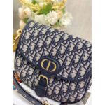 Dior Unisex Medium Dior Bobby Bag Blue Dior Oblique Jacquard - Imagen 6