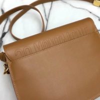Dior Unisex Medium Dior Bobby Bag Box Calfskin Suede Interior-Brown