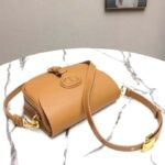 Dior Unisex Medium Dior Bobby Bag Box Calfskin Suede Interior-Brown - Imagen 5