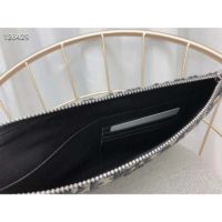 Dior Unisex Pouch Beige and Black Dior Oblique Jacquard-Black