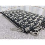 Dior Unisex Pouch Beige and Black Dior Oblique Jacquard-Black - Bild 6