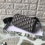 Dior Unisex Roller Messenger Bag Beige Black Dior Oblique Jacquard - Imagen 2