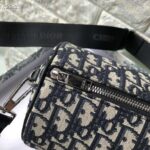 Dior Unisex Roller Messenger Bag Beige Black Dior Oblique Jacquard - Imagen 9