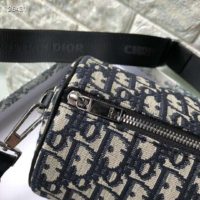 Dior Unisex Roller Messenger Bag Beige Black Dior Oblique Jacquard