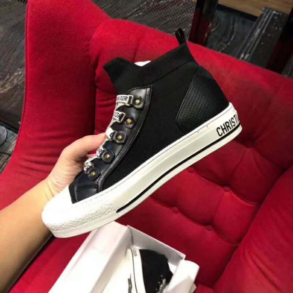 Dior Unisex Walk’n’Dior Sneaker Black Technical Mesh Leather Inserts (2)