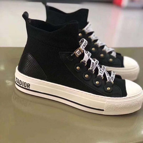 Dior Unisex Walk’n’Dior Sneaker Black Technical Mesh Leather Inserts (4)