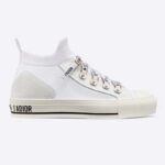 Dior Unisex Walk'n'Dior Sneaker Blanco Inserciones de Cuero de Malla Técnica