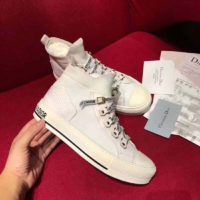 Dior Unisex Walk’n’Dior Sneaker White Technical Mesh Leather Inserts