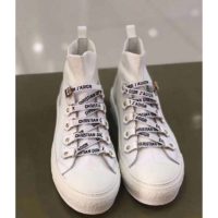 Dior Unisex Walk’n’Dior Sneaker White Technical Mesh Leather Inserts