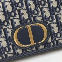 Dior Women 30 Montaigne 2-in-1 Pouch Blue Dior Oblique Jacquard