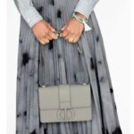 Dior Women 30 Montaigne Bag Ultramatte Grained Calfskin Flap Closure-Green - Image 12