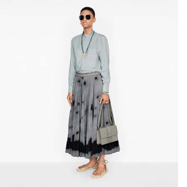 Dior Women 30 Montaigne Bag Ultramatte Grained Calfskin Flap Closure-Green (3)