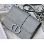 Dior Women 30 Montaigne Bag Ultramatte Grained Calfskin Flap Closure-Green - Image 3