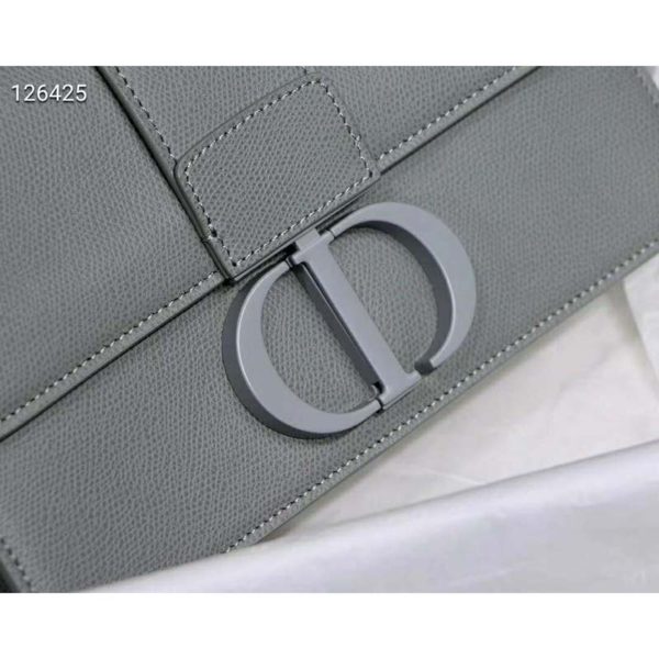 Dior Women 30 Montaigne Bag Ultramatte Grained Calfskin Flap Closure-Green (6)