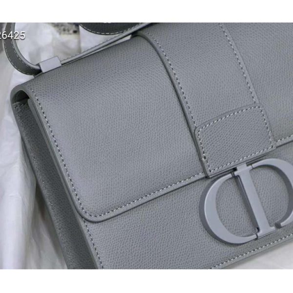 Dior Women 30 Montaigne Bag Ultramatte Grained Calfskin Flap Closure-Green (7)