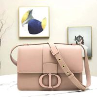 Dior Women 30 Montaigne Bag in Ultramatte Grained Calfskin-Pink