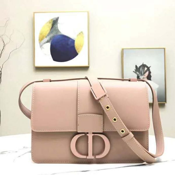 Dior Women 30 Montaigne Bag in Ultramatte Grained Calfskin-Pink (1)