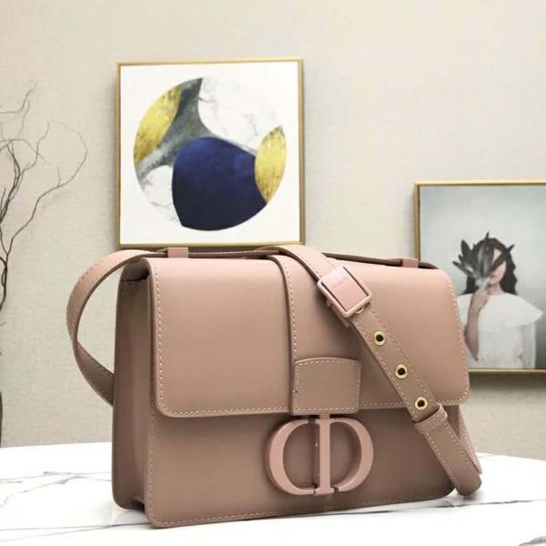 Dior Women 30 Montaigne Bag in Ultramatte Grained Calfskin-Pink (2)