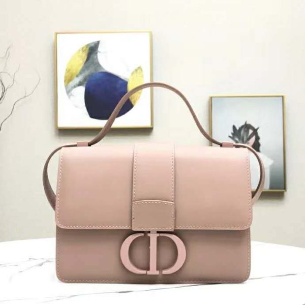Dior Women 30 Montaigne Bag in Ultramatte Grained Calfskin-Pink (3)
