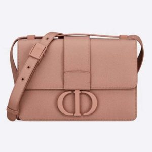 Dior Women 30 Montaigne Bag in Ultramatte Grained Calfskin-Pink