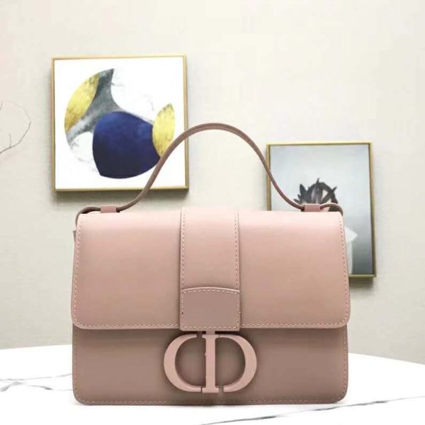 Dior Women 30 Montaigne Bag in Ultramatte Grained Calfskin-Pink (5)