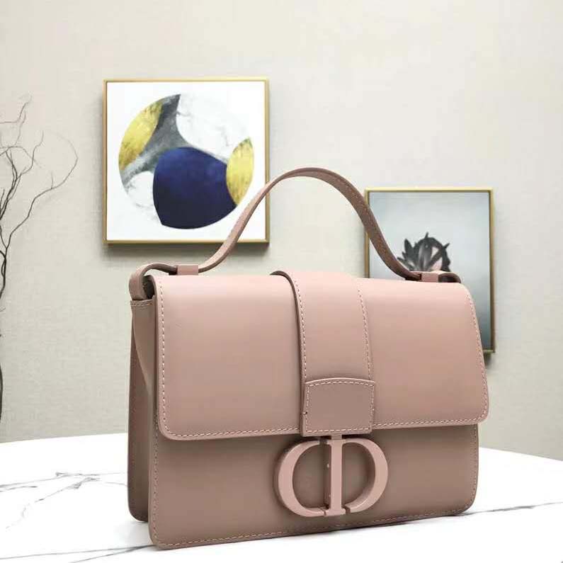 Dior Women 30 Montaigne Bag in Ultramatte Grained Calfskin-Pink