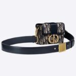 Sac Box 30 Montaigne pour femme en jacquard Dior Oblique bleu