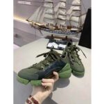 Dior Women D-Connect Sneaker Khaki Technical Fabric Neoprene-Dark Green - Image 7