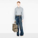 Dior Women Dior Book Tote Black and Beige Houndstooth Embroidery - Bild 9