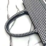 Dior Women Dior Book Tote Black and White Houndstooth Embroidery - Image 8