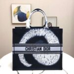 Dior Women Dior Book Tote Blue Multicolor Tie & Dior Embroidery - Image 2