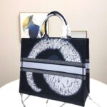 Dior Women Dior Book Tote Blue Multicolor Tie & Dior Embroidery - Image 6