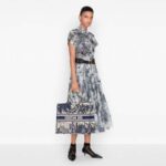 Dior Women Dior Book Tote Blue Palm Tree Toile De Jouy Embroidery - Bild 7