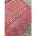 Dior Women Medium Lady D-Lite Bag Cannage Embroidery-Rose - immagine 9