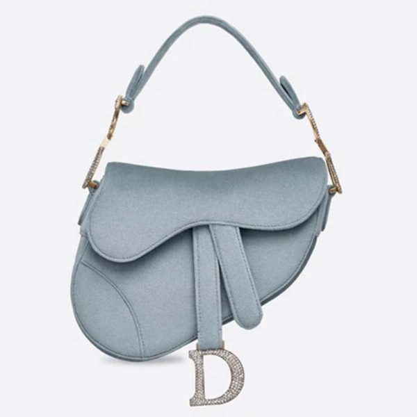 dior saddle bag grey