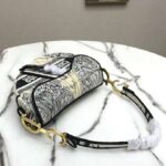 Dior Women Saddle Bag Blue Multicolor Dior Around the World Embroidery - Image 8