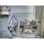 Dior Women Saddle Bag Blue Multicolor Dior Around the World Embroidery - Image 11