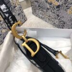 Dior Women Saddle Bag Blue Multicolor Tie & Dior Embroidery – Image 13