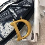 Dior Women Saddle Bag Blue Multicolor Tie & Dior Embroidery – Image 11