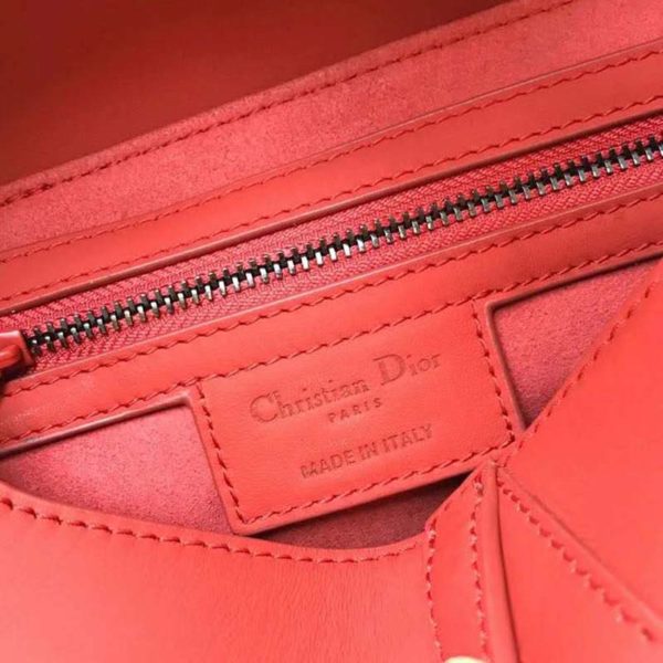 Dior Women Saddle Bag in Cherry Red Ultramatte Calfskin (10)