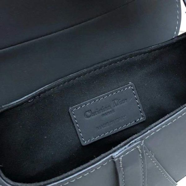 saddle bag black ultramatte calfskin