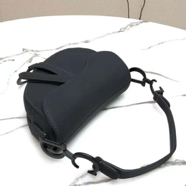 Dior Women Saddle Bag in Matte Black Ultramatte Calfskin (6)