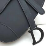 Dior Women Saddle Bag in Matte Black Ultramatte Calfskin - Image 8
